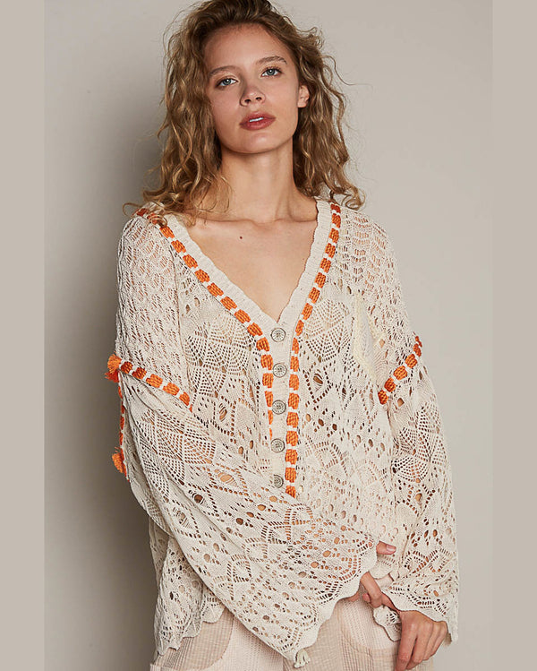 Lacey Crochet Cardigan