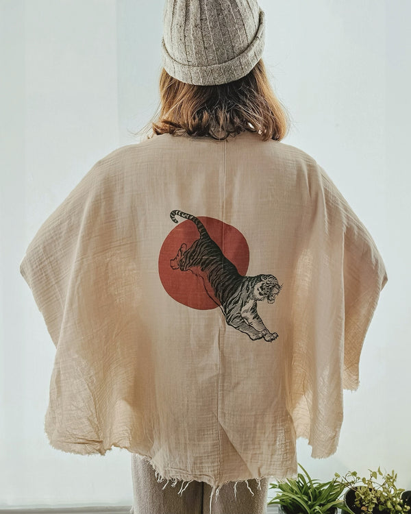 Sun & Tiger Sand Organic Muslin Kimono