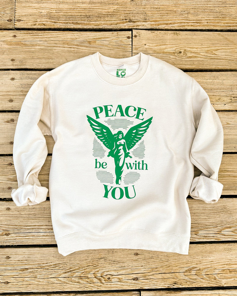 Peace Be With You - Sand Unisex Sweatshirt