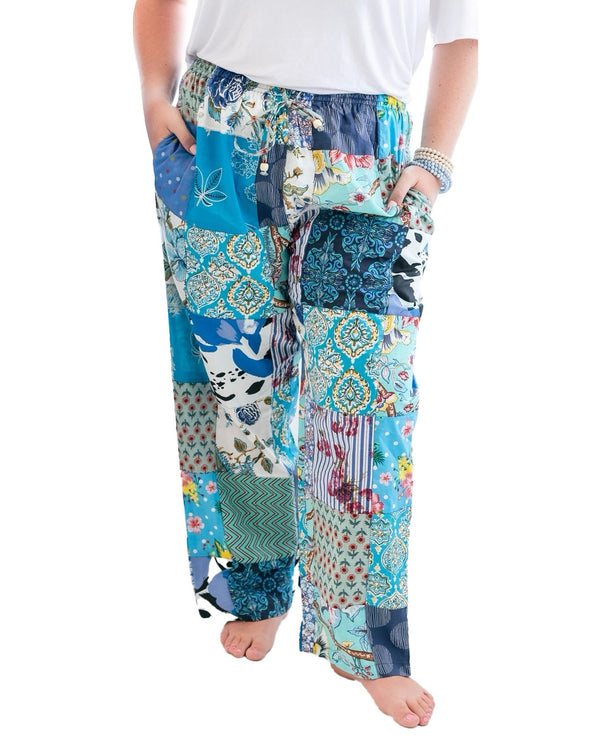 Patches of Sky Cotton Pants