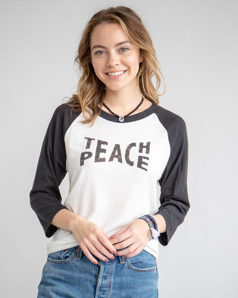 Teach Peace - Baseball Tee