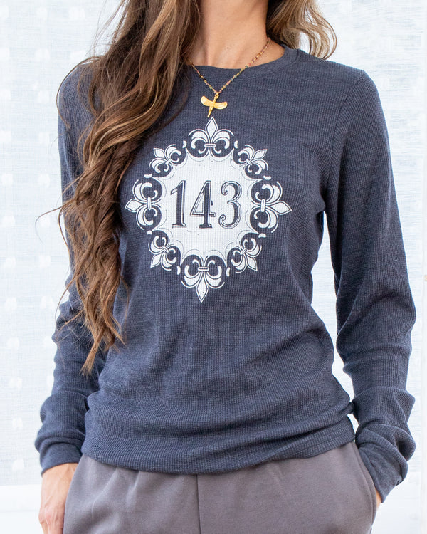 143 (I Love You) - Navy Thermal