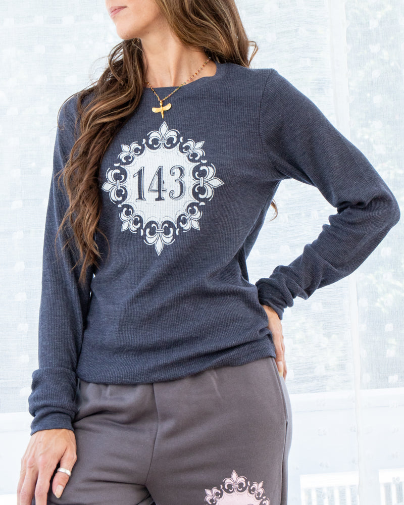 143 (I Love You) - Navy Thermal