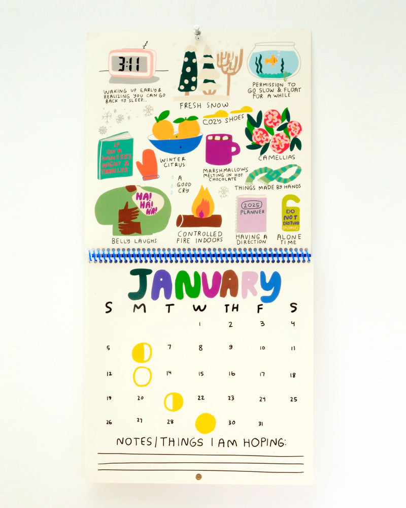 2025 Only Good Things 12 Month Wall Calendar