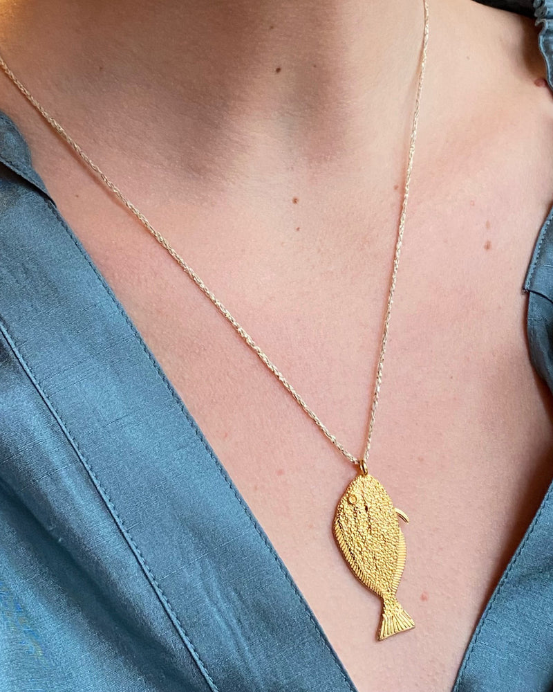 Gold Fish Necklace