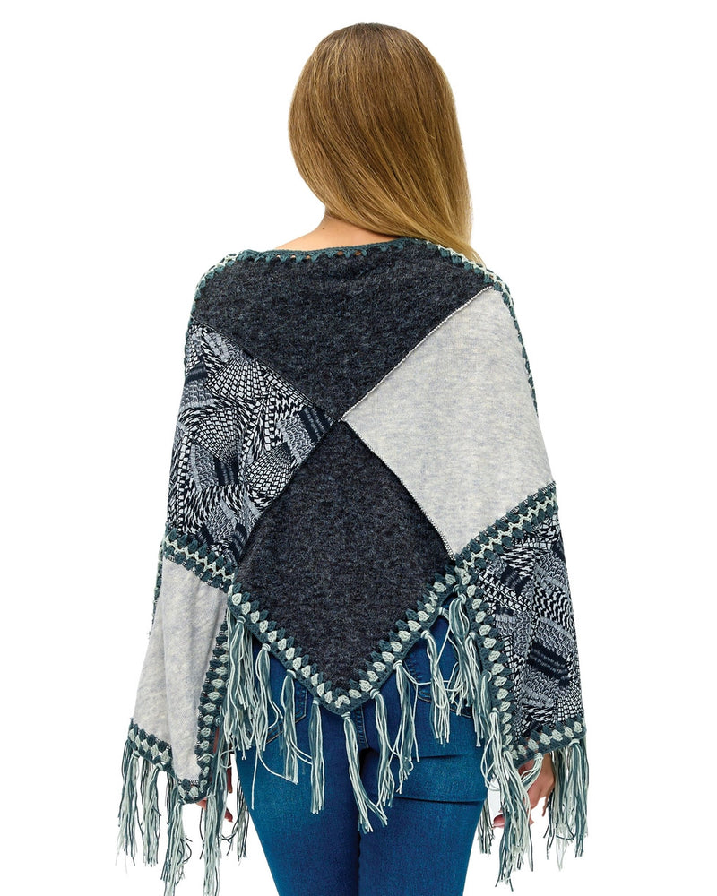 Patchwork Crochet Poncho