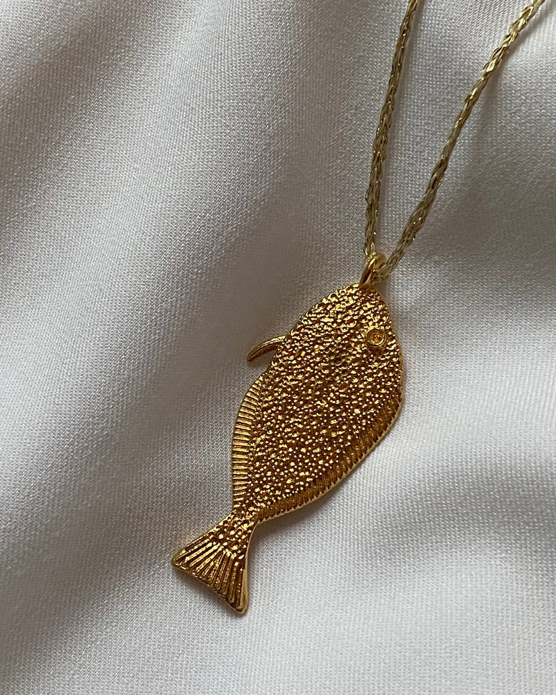 Gold Fish Necklace