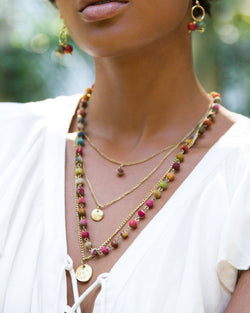 Aasha Strand Layered Kantha Necklace