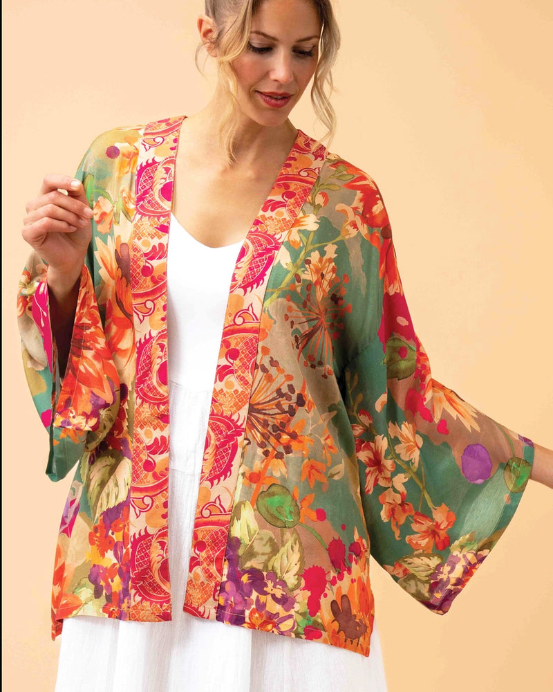 Birds and Blooms Kimono Jacket
