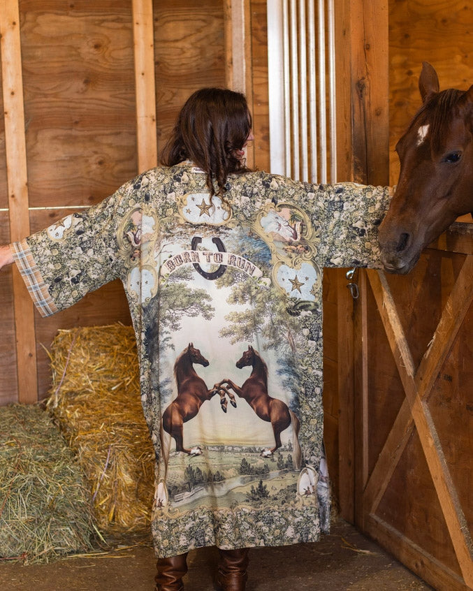 Born To Run Bamboo Kimono Duster