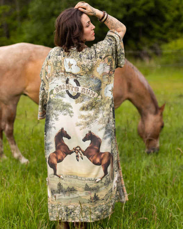 Born To Run Bamboo Kimono Duster