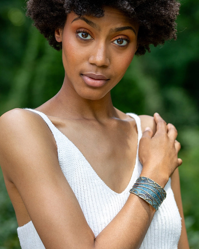 Rushing River Patina Cuff Bracelet