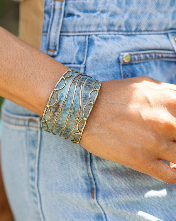 Rushing River Patina Cuff Bracelet