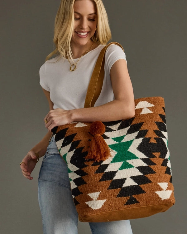 Western Wool Tote Bag
