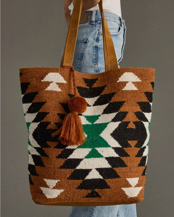 Western Wool Tote Bag