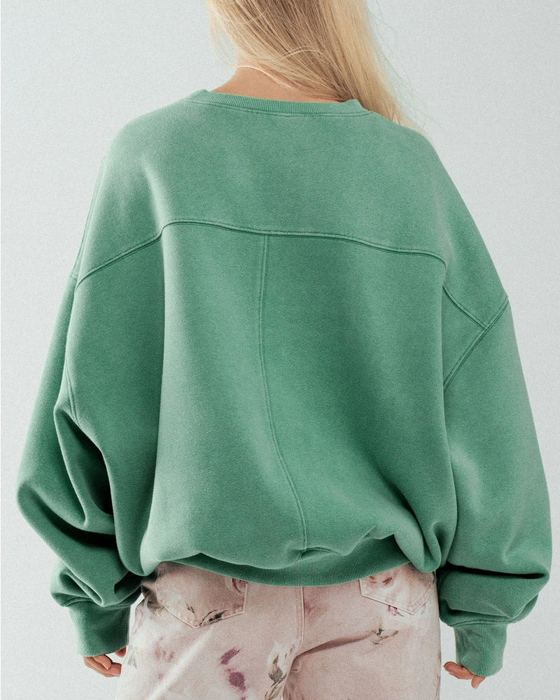 Green Oversized Sweatshirt
