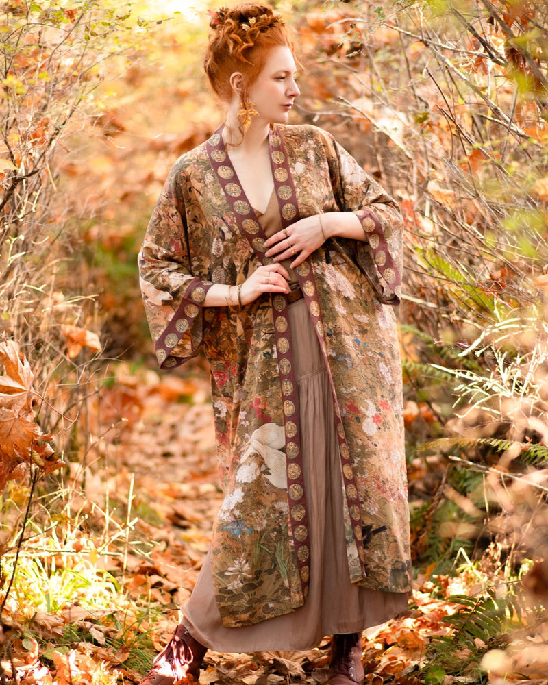 Dreamweaver Bamboo Kimono Duster w/ Zodiac Signs