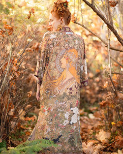 Dreamweaver Bamboo Kimono Duster w/ Zodiac Signs