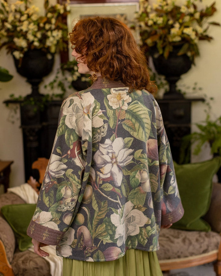 Moon Flower Fleece Cottage Cardigan