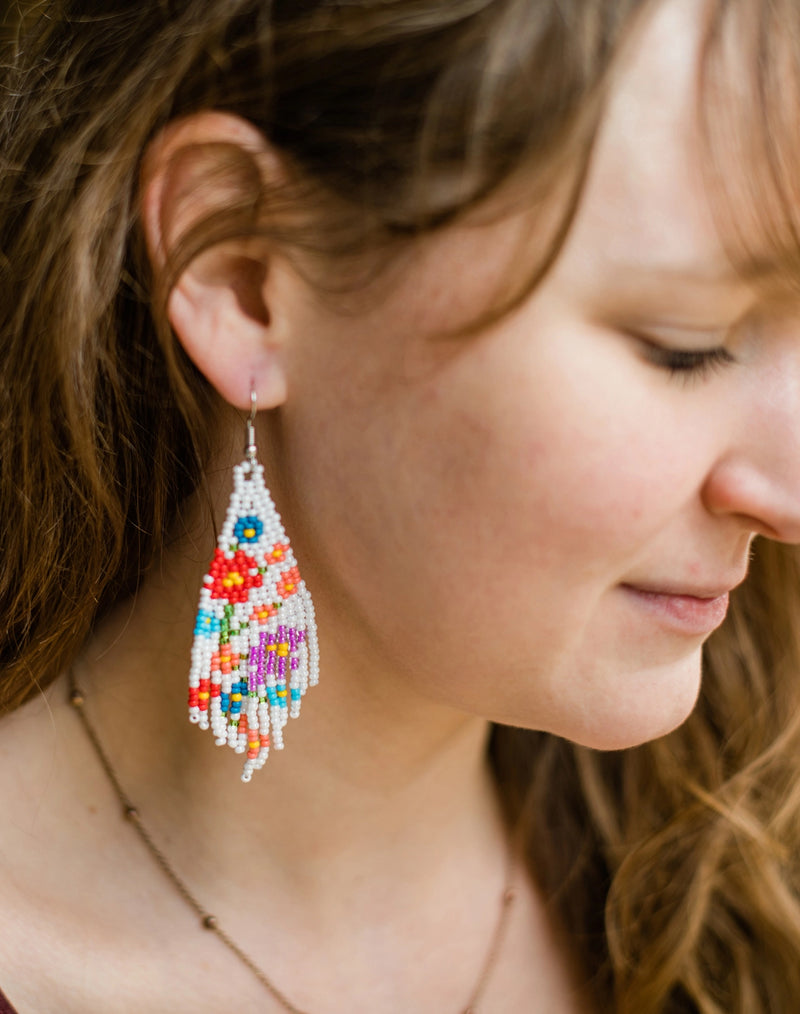 Flower Fringe Earrings