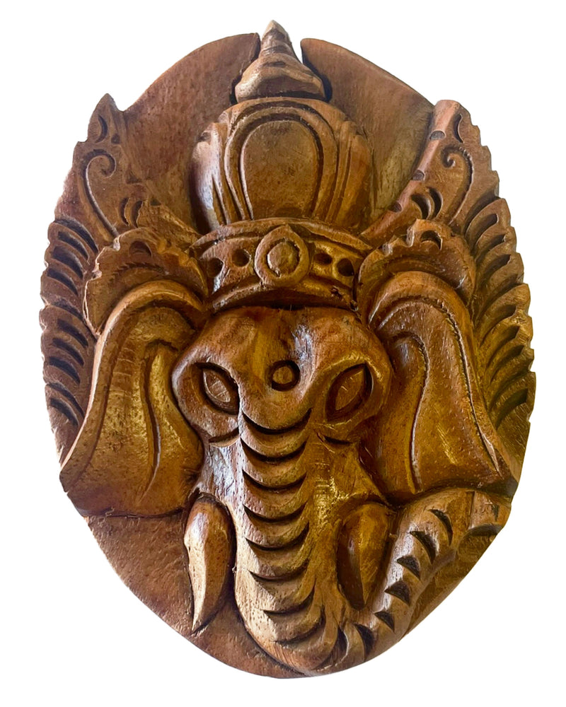 Ganesh Carved Wood Puzzle Box