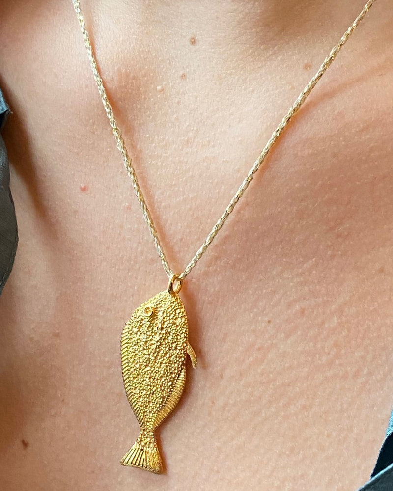 Gold Fish Necklace