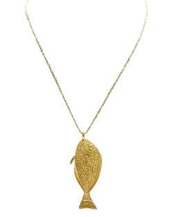 Gold Fish Necklace