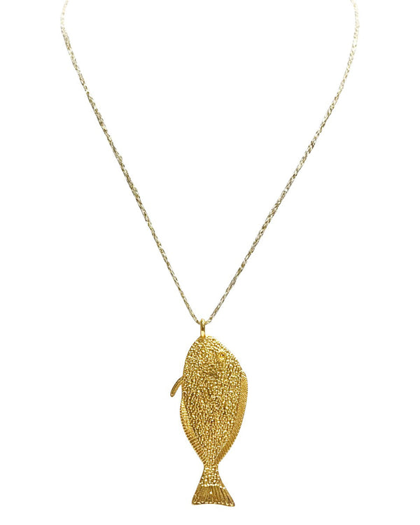 Gold Fish Necklace