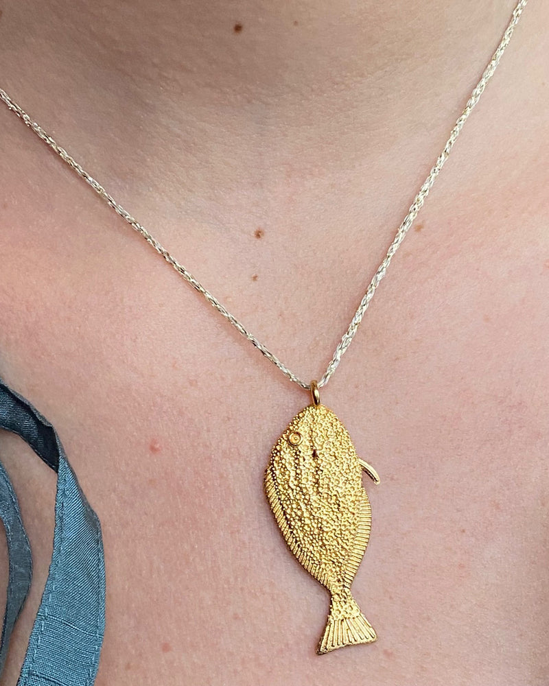 Gold Fish Necklace