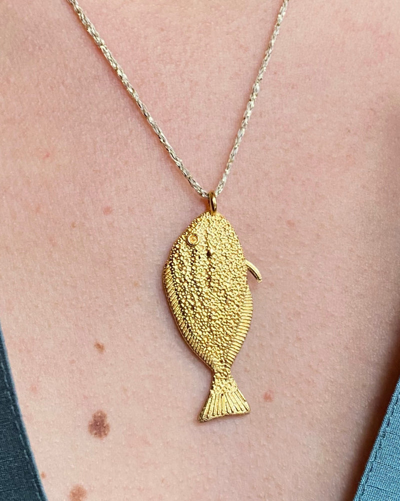 Gold Fish Necklace