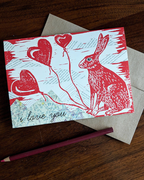 I Love You Bunny Card