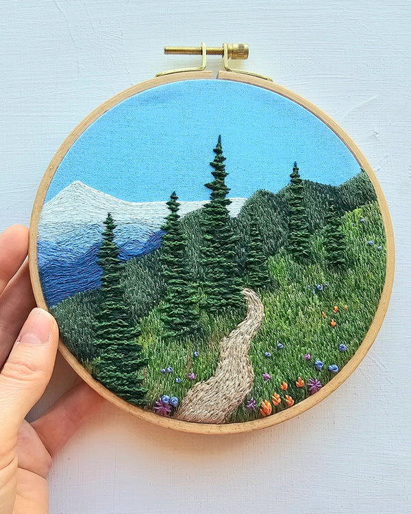 Happy Trails Landscape Embroidery Kit