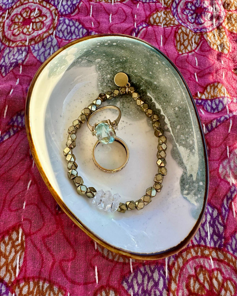 Abalone Ceramic Trinket DIsh