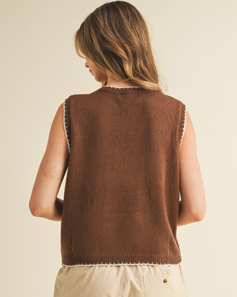Brown Fish Vest
