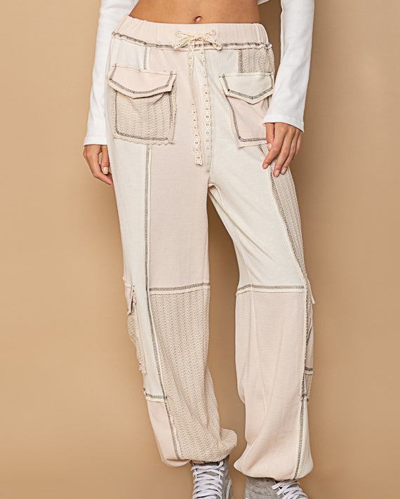 CREAM UTILITY JOGGER