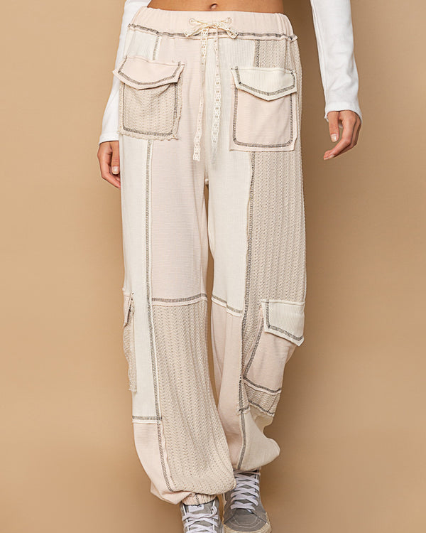 CREAM UTILITY JOGGER