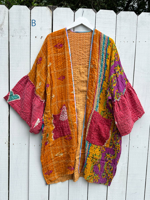 ONE OF A KIND Kantha Kaftan Kimono