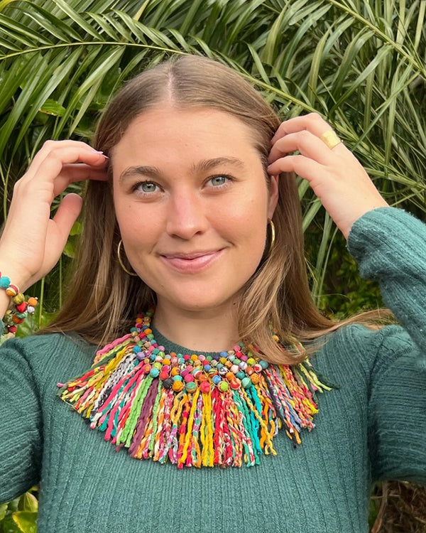 Kantha Pastiche Necklace