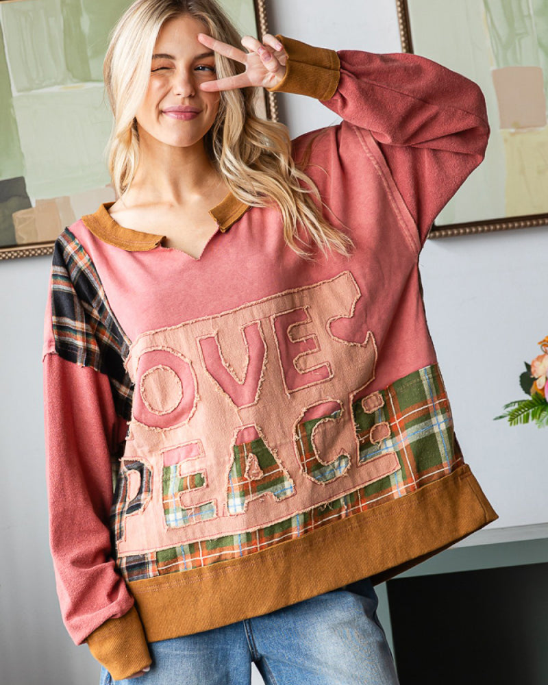 Love & Peace French Terry Sweatshirt