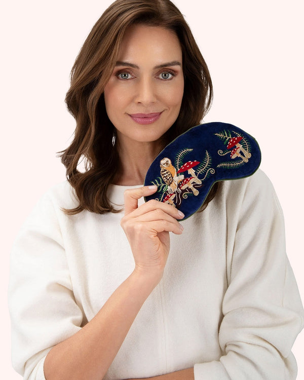 Woodland Owl Luxury Lavender Eye Mask