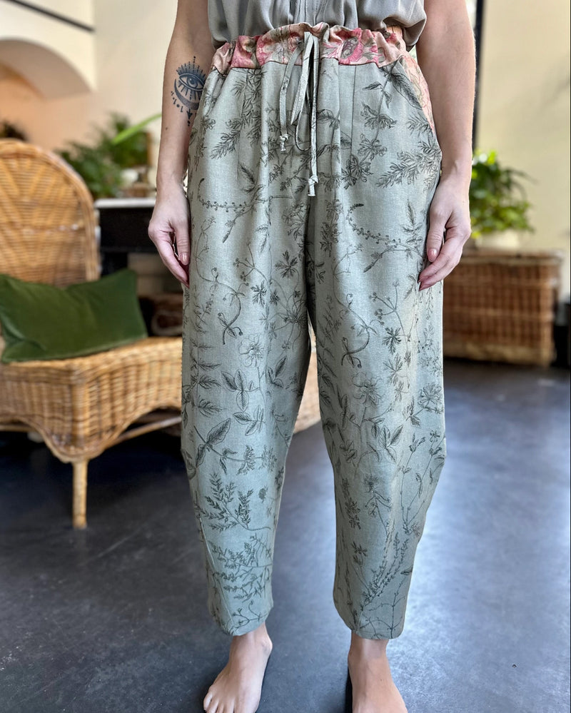 Map of My Heart Cropped Artist Pants
