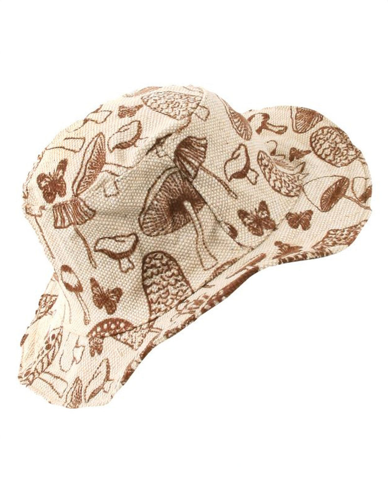 Mushroom & Butterfly Hemp Hat