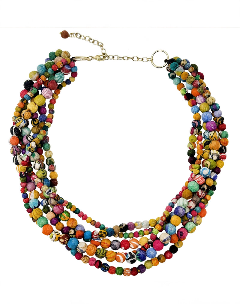 Meandering Kantha Necklace