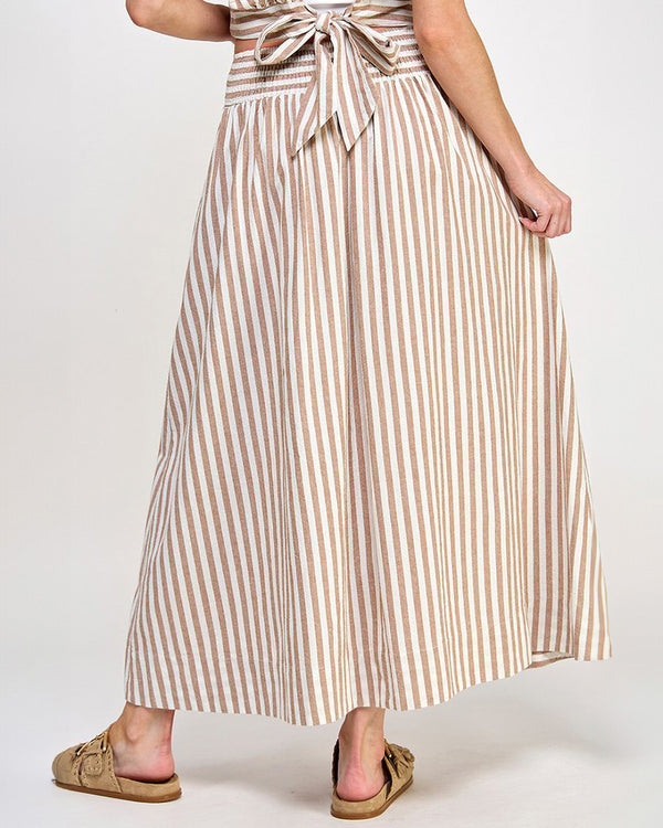 Striped Cotton Skirt
