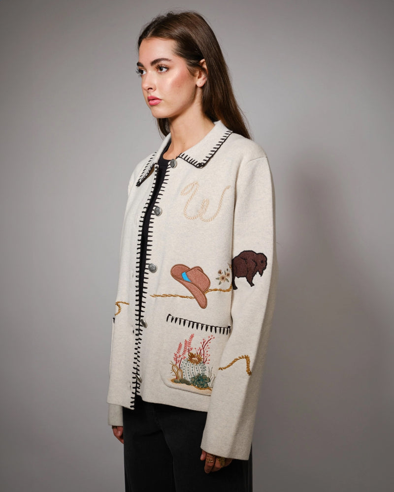 Out West Wool Blend Sweater Jacket