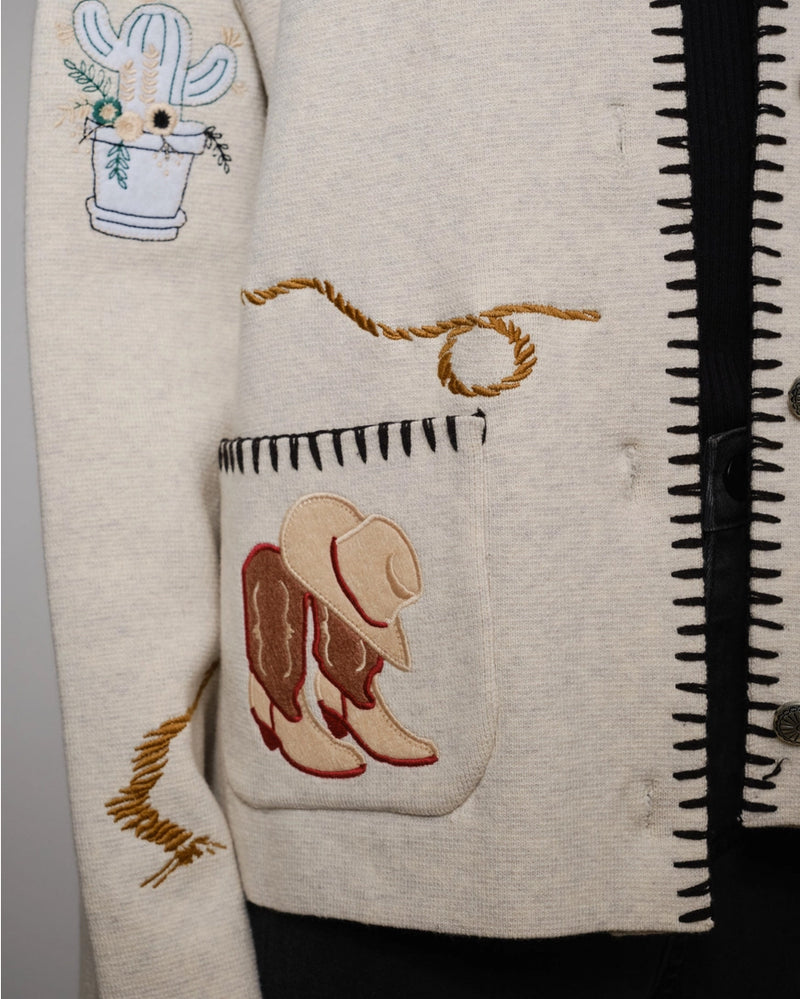 Out West Wool Blend Sweater Jacket