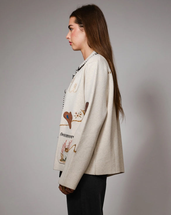 Out West Wool Blend Sweater Jacket