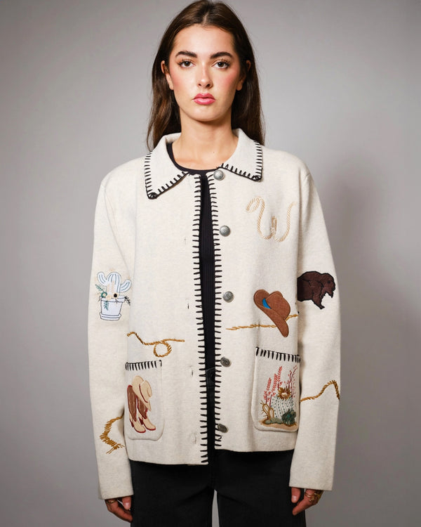 Out West Wool Blend Sweater Jacket