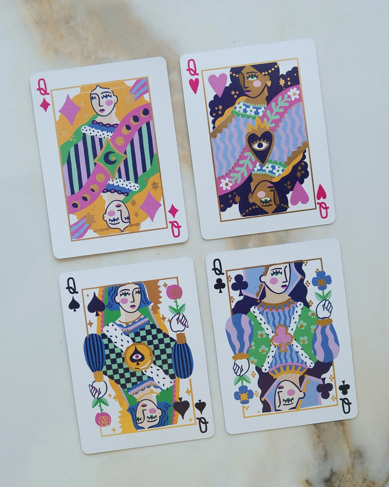 Neon Royals Playing Cards