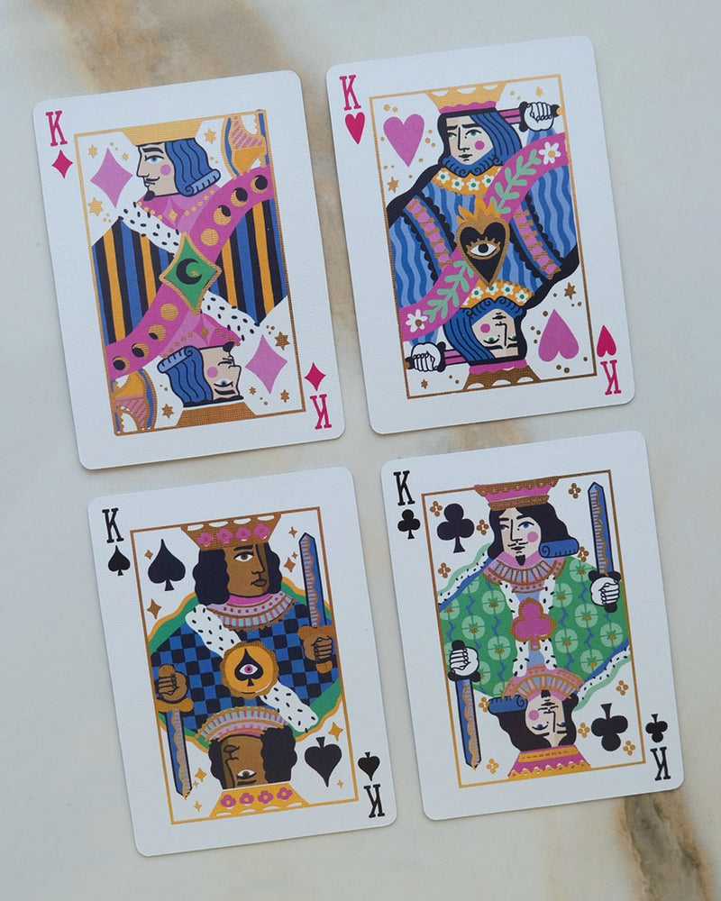 Neon Royals Playing Cards